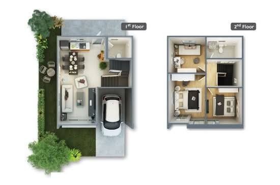 Baan Pruksa Setthakit-Rama 2 : บ้านพฤกษา เศรษฐกิจ-พระราม 2 - Floor Plan