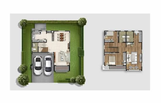 The Plant Rangsit-Klong 3 : เดอะ แพลนท์ รังสิต-คลอง 3 - Floor Plan