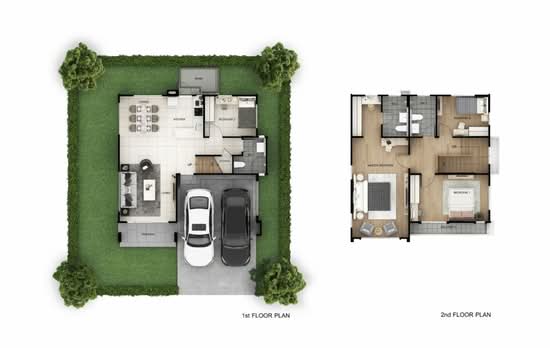 The Plant Rangsit-Klong 3 : เดอะ แพลนท์ รังสิต-คลอง 3 - Floor Plan