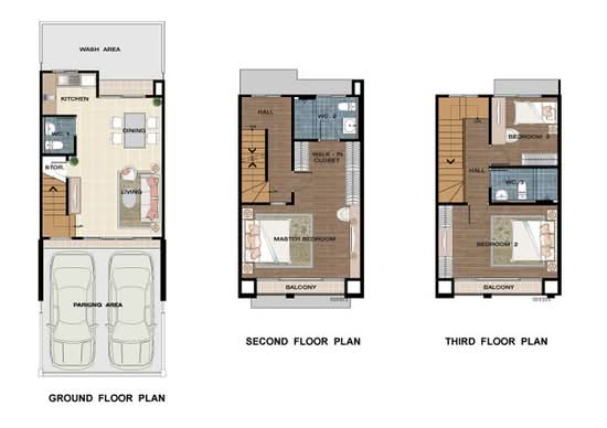 Baan Klang Muang Ngamwongwan - Floor Plan