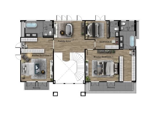 Monsane Exclusive Villa Ratchaphruek-Pinklao : มนต์เสน่ห์ เอ็กซ์คลูซีฟ วิลล่า ราชพฤกษ์-ปิ่นเกล้า - Floor Plan