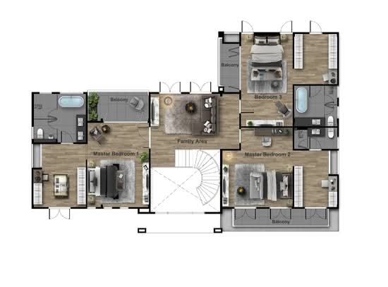 Monsane Exclusive Villa Ratchaphruek-Pinklao : มนต์เสน่ห์ เอ็กซ์คลูซีฟ วิลล่า ราชพฤกษ์-ปิ่นเกล้า - Floor Plan
