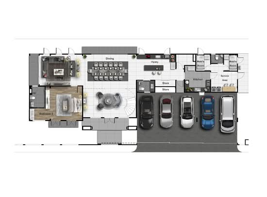 Monsane Exclusive Villa Ratchaphruek-Pinklao : มนต์เสน่ห์ เอ็กซ์คลูซีฟ วิลล่า ราชพฤกษ์-ปิ่นเกล้า - Floor Plan