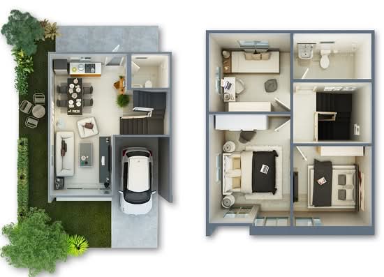 Baan Pruksa Rangsit-Bangpoon 3 - Floor Plan