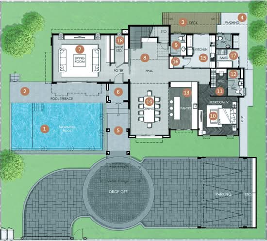 Jaytiya 2 Private Pool Villas Residence : เจติยา 2 ไพรเวท พูล วิลล่า เรสซิเดนซ์ - Floor Plan