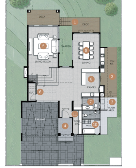Jaytiya 2 Private Pool Villas Residence : เจติยา 2 ไพรเวท พูล วิลล่า เรสซิเดนซ์ - Floor Plan