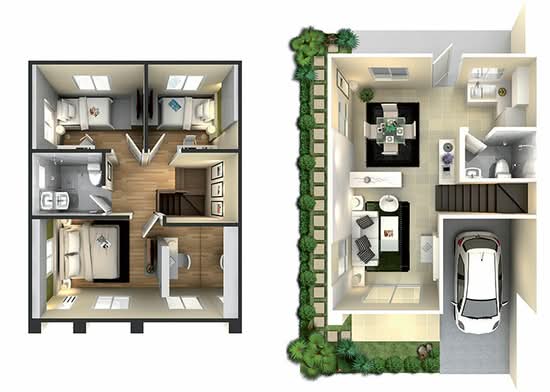 Baan Pruksa 70 Chalong Krung-Ladkrabang - Floor Plan