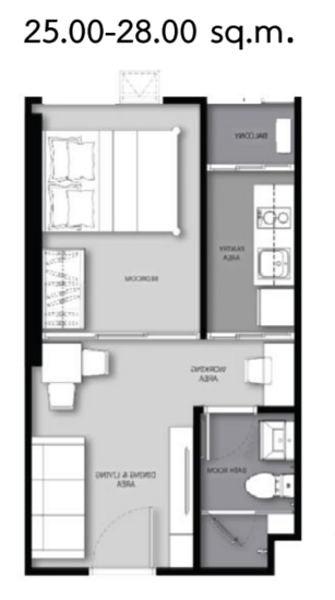 B Loft Sukhumvit 107 : บี ลอฟท์ สุขุมวิท 107 - Floor Plan