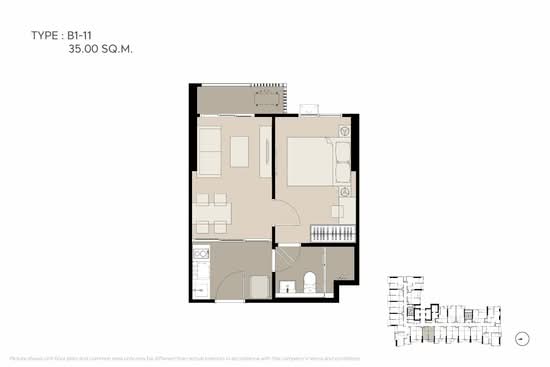 Life Phahon-Ladprao - Floor Plan