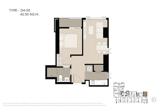 Life Phahon-Ladprao - Floor Plan
