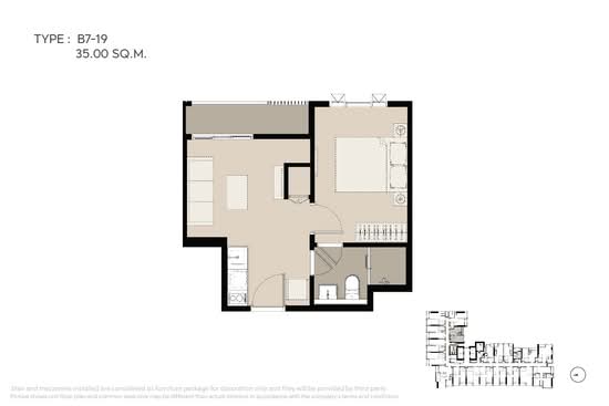 Life Phahon-Ladprao - Floor Plan