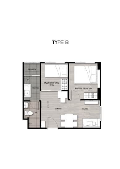 Sena Kith Chalong Krung-Ladkrabang : เสนาคิทท์ ฉลองกรุง-ลาดกระบัง - Floor Plan