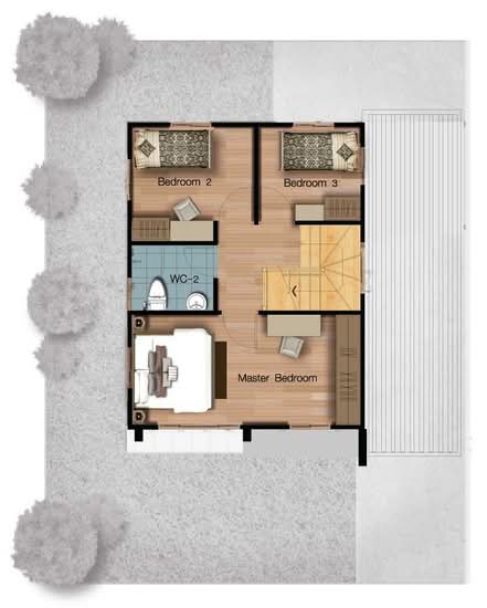 Lanceo Crib Pinklao-Wongwaen : แลนซีโอ คริป ปิ่นเกล้า-วงแหวนฯ (ส้มเกลี้ยง) - Floor Plan