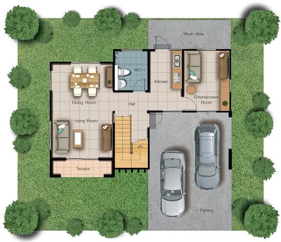 Lanceo Crib Pinklao-Wongwaen : แลนซีโอ คริป ปิ่นเกล้า-วงแหวนฯ (ส้มเกลี้ยง) - Floor Plan