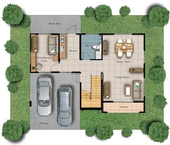 Lanceo Crib Pinklao-Wongwaen : แลนซีโอ คริป ปิ่นเกล้า-วงแหวนฯ (ส้มเกลี้ยง) - Floor Plan