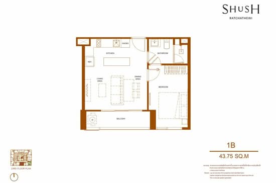 SHUSH Ratchathewi - Floor Plan