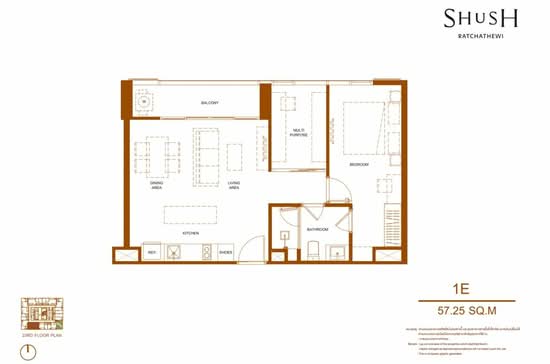 SHUSH Ratchathewi - Floor Plan