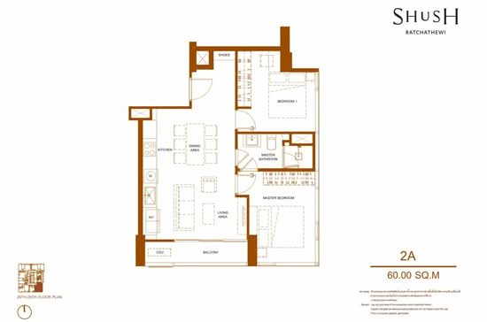 SHUSH Ratchathewi - Floor Plan