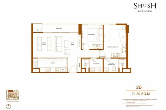 SHUSH Ratchathewi - Floor Plan