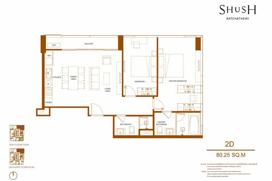 SHUSH Ratchathewi - Floor Plan