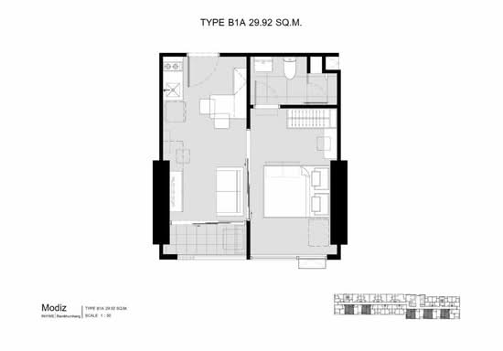 Modiz Rhyme Ramkhamhaeng - Floor Plan