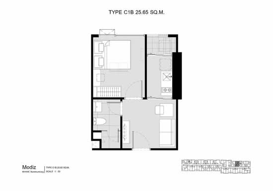 Modiz Rhyme Ramkhamhaeng - Floor Plan