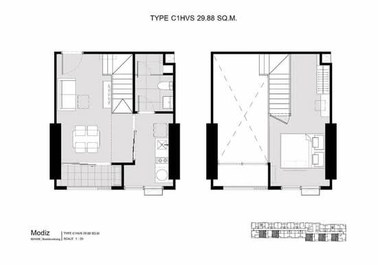 Modiz Rhyme Ramkhamhaeng - Floor Plan