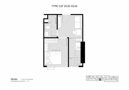 Modiz Rhyme Ramkhamhaeng - Floor Plan