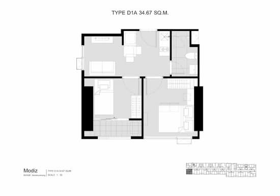 Modiz Rhyme Ramkhamhaeng - Floor Plan