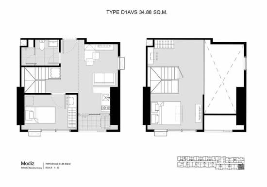 Modiz Rhyme Ramkhamhaeng - Floor Plan
