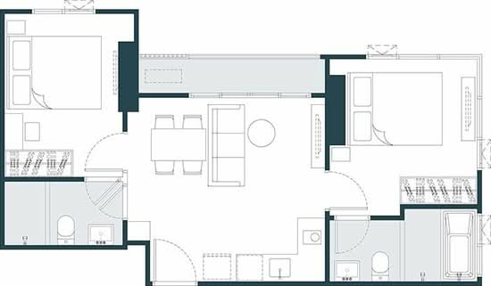 Nue Riverest Ratburana : นิว ริเวอร์เรสต์ ราษฎร์บูรณะ - Floor Plan