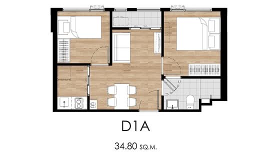 Atmoz Oasis Onnut : แอทโมซ โอเอซิส อ่อนนุช - Floor Plan