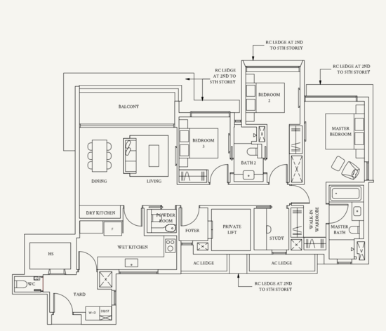 Watten House - Floor Plan