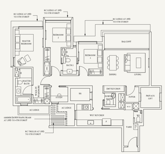 Watten House - Floor Plan