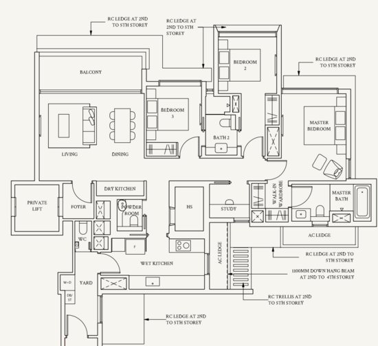 Watten House - Floor Plan