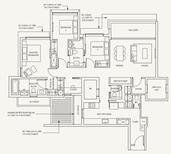 Watten House - Floor Plan
