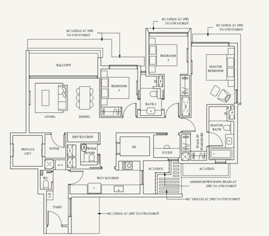 Watten House - Floor Plan