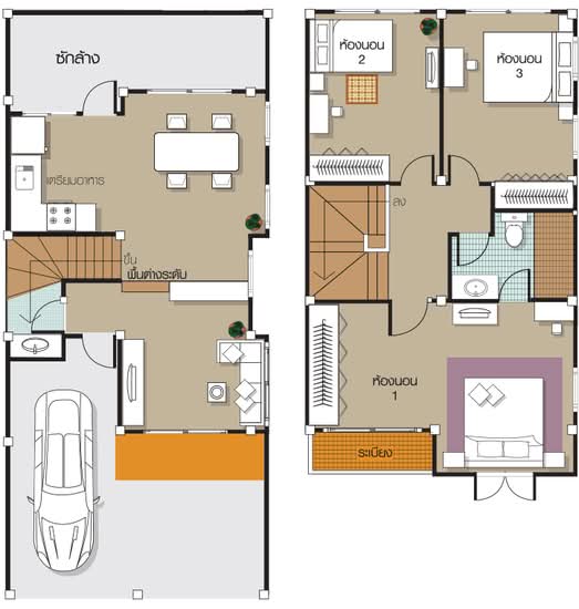 Ruenruedee 7 Ramintra-Hathairaj : รื่นฤดี 7 รามอินทรา-หทัยราษฎร์ - Floor Plan