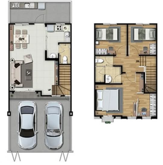 Pruksa Ville 102 Bangna-ABAC - Floor Plan