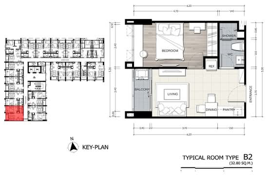 The Ville Express Ratchayothin - Floor Plan