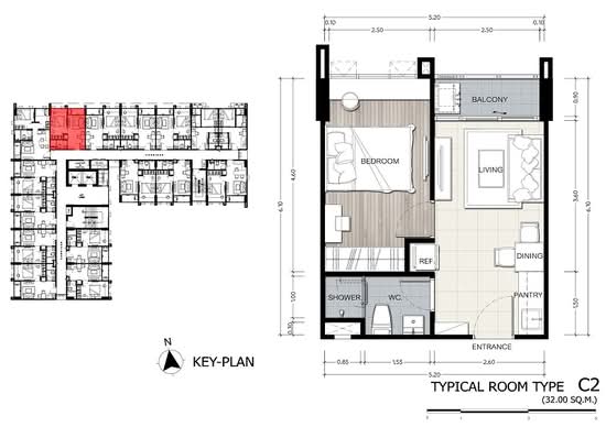 The Ville Express Ratchayothin - Floor Plan