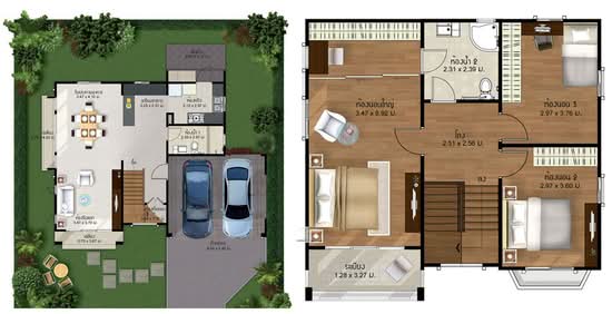 Pruksa Village Scenery Mahachai-Rama 2 - Floor Plan
