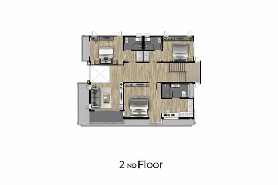 The City Rama 9-Krungthep Kreetha - Floor Plan