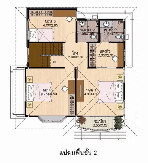 Supalai Garden Ville Wongwaen-Lumlukka Klong 3 - Floor Plan