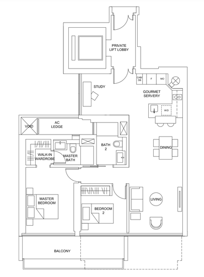 Marina One Residences - Floor Plan