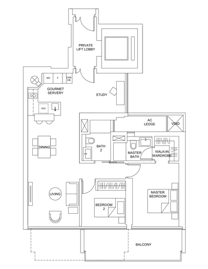 Marina One Residences - Floor Plan