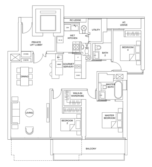 Marina One Residences - Floor Plan
