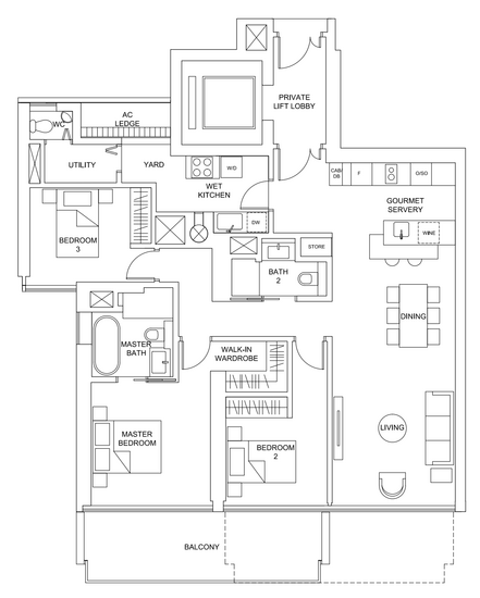Marina One Residences - Floor Plan
