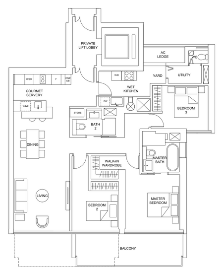 Marina One Residences - Floor Plan