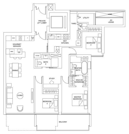 Marina One Residences - Floor Plan